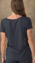 Load image into Gallery viewer, Women’s Bamboo Lounge Set - Lounge T-Shirt + Lounge Shorts
