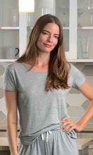 Load image into Gallery viewer, Women’s Bamboo Lounge Set - Lounge T-Shirt + Lounge Shorts

