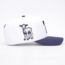 Load image into Gallery viewer, ‘7’ Premium SnapBack - White/Navy - DON GREAT
