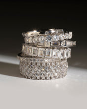 Load image into Gallery viewer, Sterling Silver Yvonne CZ Stacking Ring
