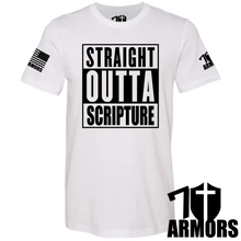 Load image into Gallery viewer, STRAIGHT OUTTA SCRIPTURE T-SHIRT
