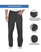 Load image into Gallery viewer, Men’s Lightweight Casual Elastic Waist Pull-On Jeans – Denim &amp; Twill Pants with Easy Fit - DON GREAT

