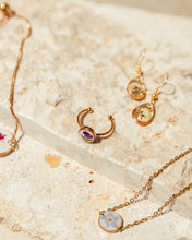 Load image into Gallery viewer, Wildflower Gold Dangle Earrings
