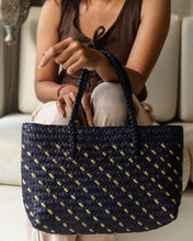 Load image into Gallery viewer, Cove Rattan Beach Tote Bag
